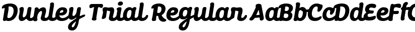 Dunley Trial Regular font