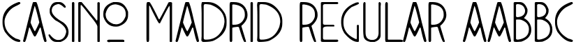 Casino Madrid Regular font