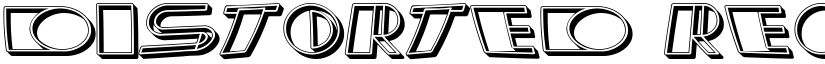 Distorted Regular font