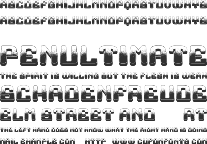 Incompetent font preview