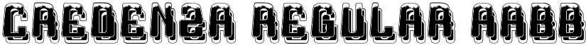Credenza Regular font