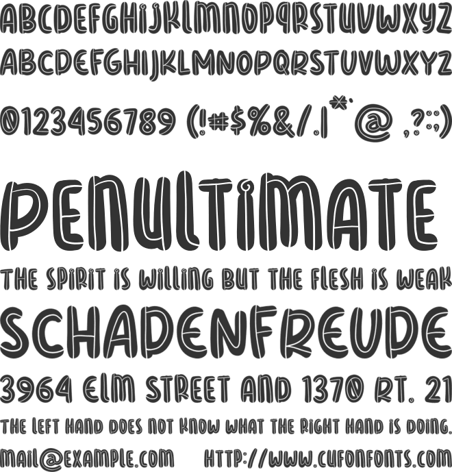 BALLMIND font preview