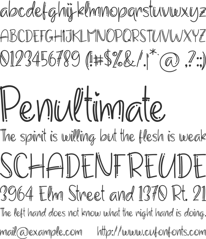 Claustyn font preview