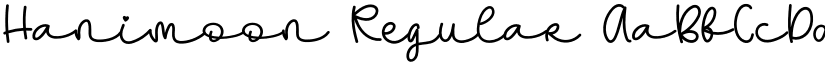 Hanimoon Regular font
