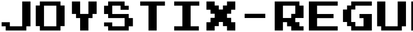 Joystix-Regular font
