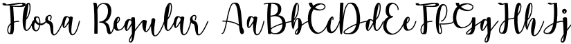 Flora Regular font