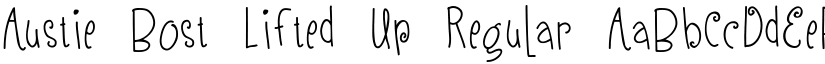 Austie Bost Lifted Up font download