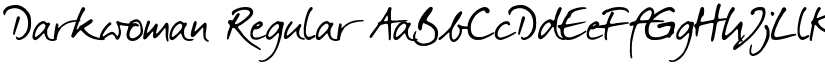 Darkwoman Regular font