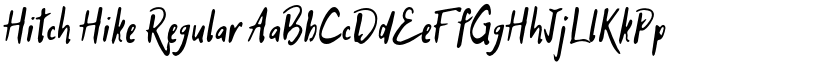 Hitch Hike Regular font