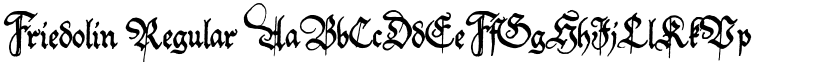 Friedolin Regular font