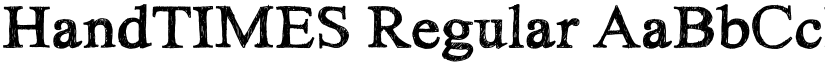 HandTIMES Regular font