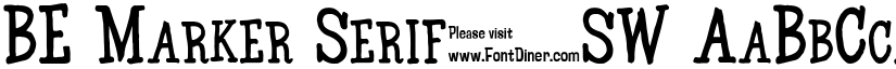 BE Marker Serif_SW font