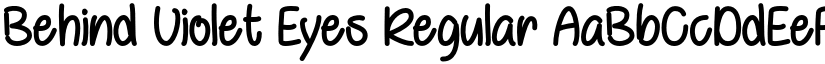 Behind Violet Eyes Regular font