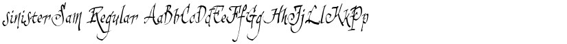 sinisterSam Regular font
