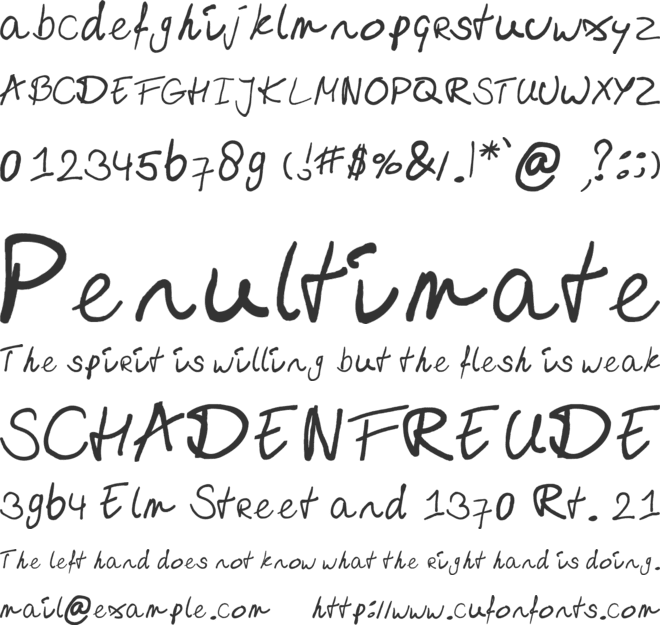 emizfont font preview