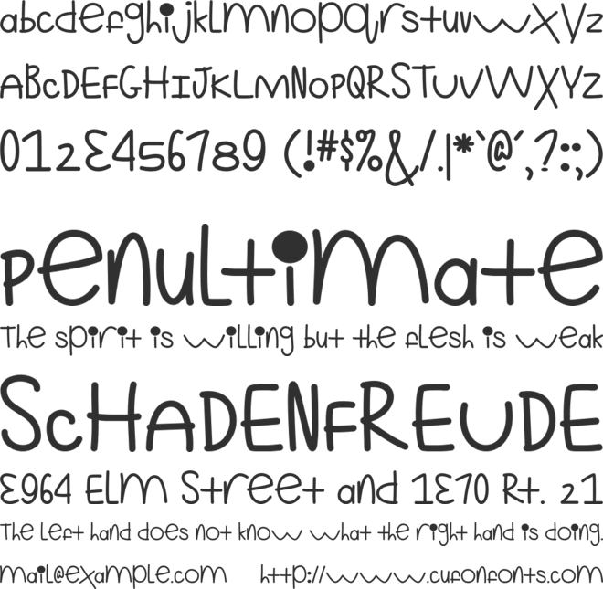 Still Kinda Ridiculous font preview