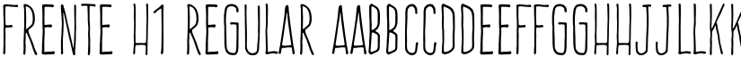 Frente H1 Regular font