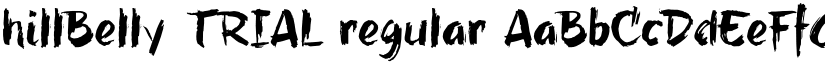 hillBelly_TRIAL regular font