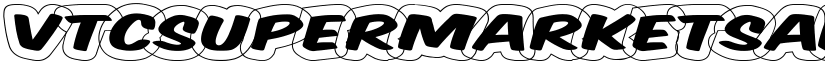 VTCSuperMarketSaleDisplayWired Regular font