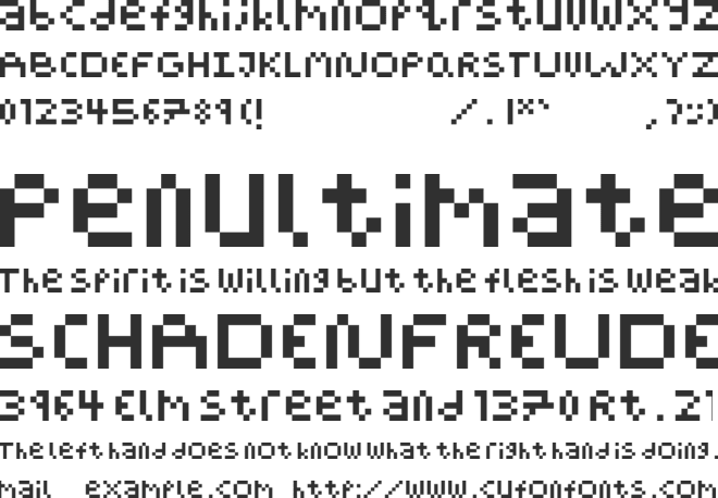 Pixel Block BB font preview