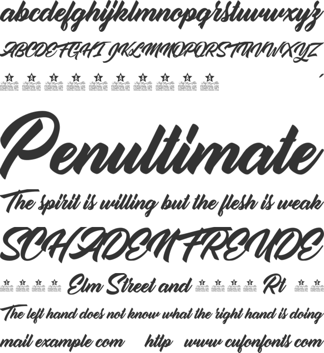 Orange Personal Use font preview