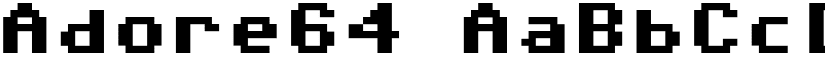 Adore64 font