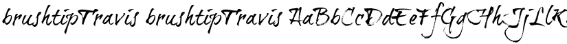 brushtipTravis font download