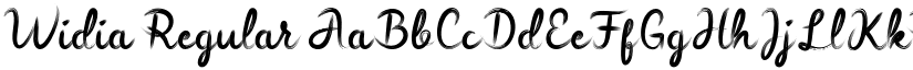 Widia Regular font