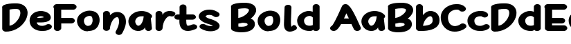 DeFonarts Bold font