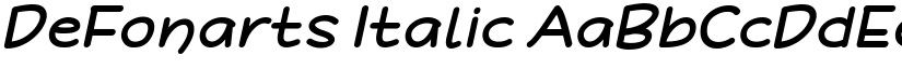 DeFonarts Italic font