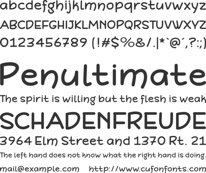 DeFonarts font preview