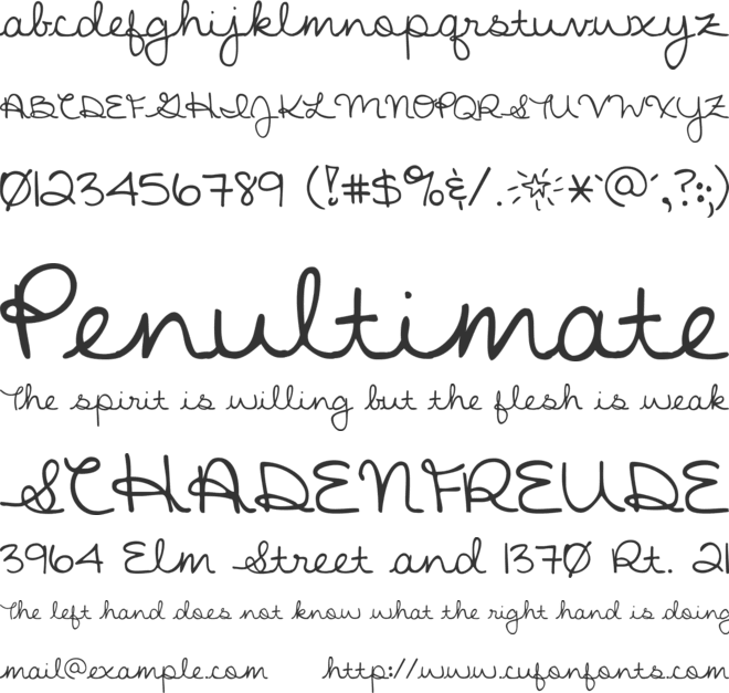 Stars From Our Eyes font preview