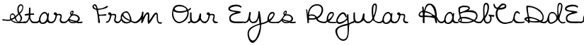 Stars From Our Eyes Regular font