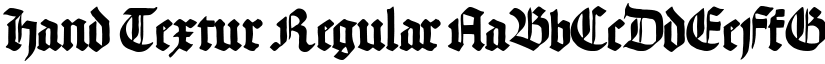 Hand Textur Regular font