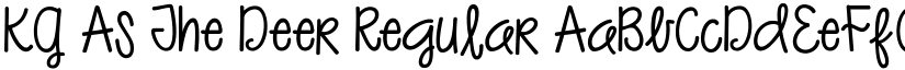 KG As The Deer Regular font