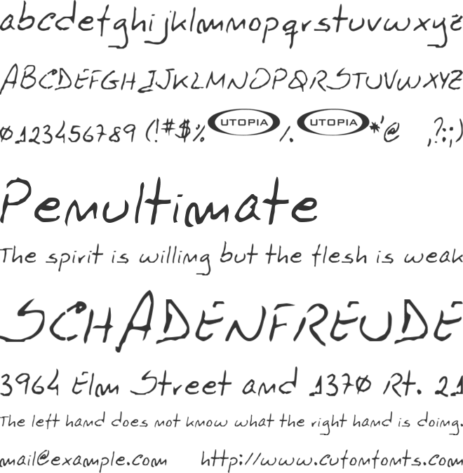 Octavio font preview