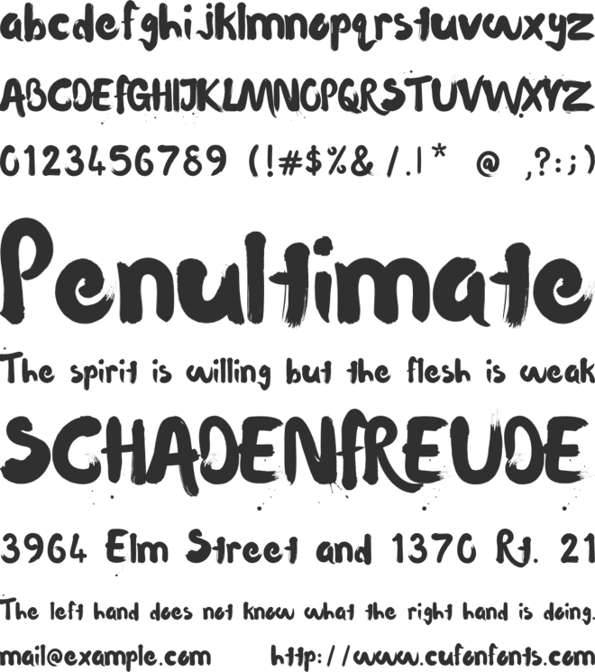 Waterlily font preview