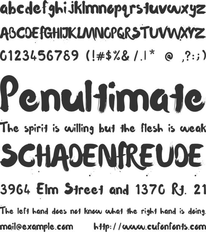 Waterlily font preview