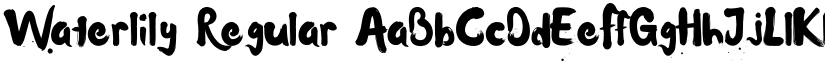 Waterlily Regular font