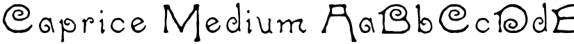 Caprice Medium font