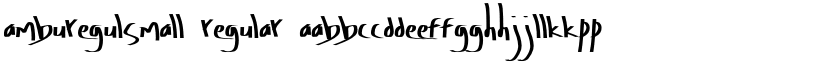 AmburegulSmall Regular font