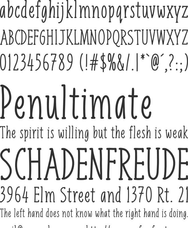 Liniga Serif font preview