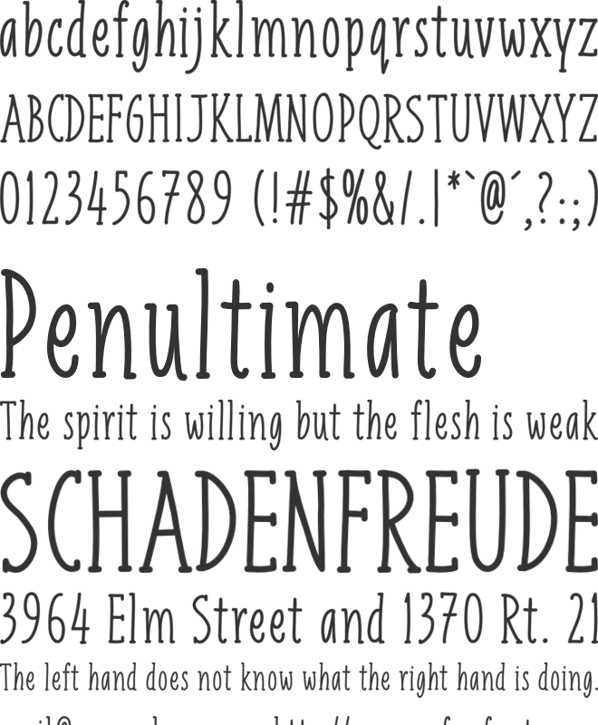 Liniga Serif font preview