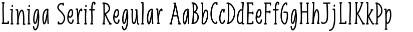 Liniga Serif Regular font