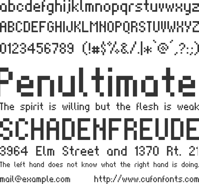 Supernatural font preview