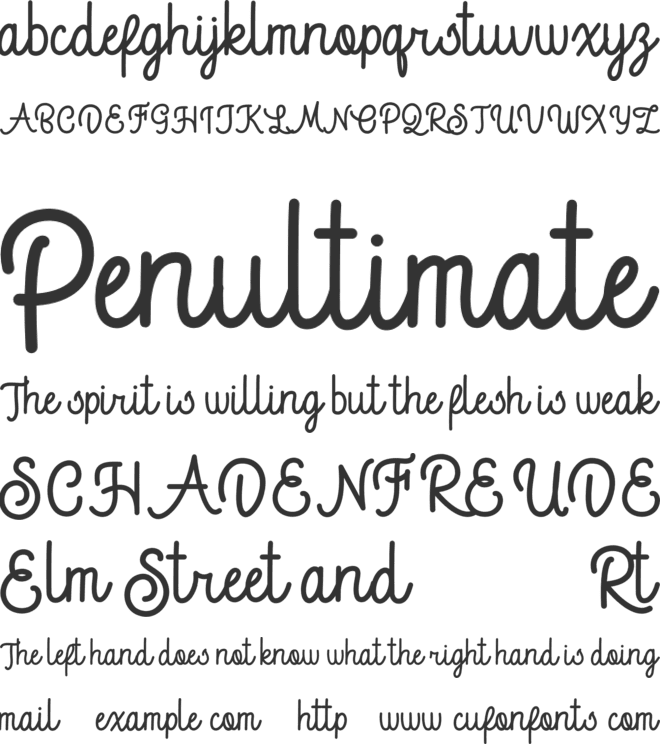 Queen Santana font preview