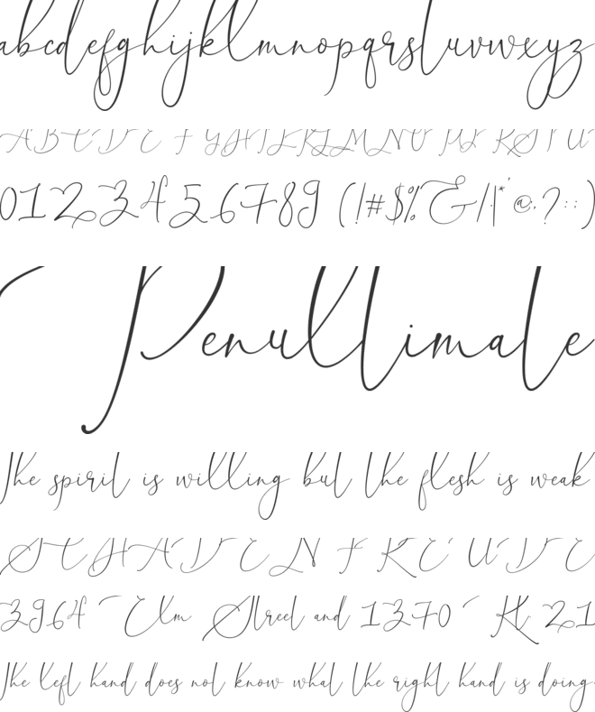 Mylola font preview