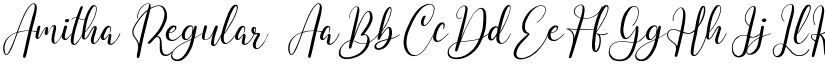 Amitha Regular font