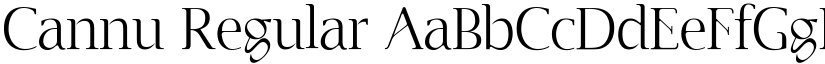 Cannu Regular font