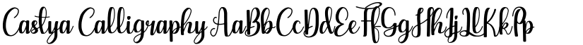 Castya Calligraphy font